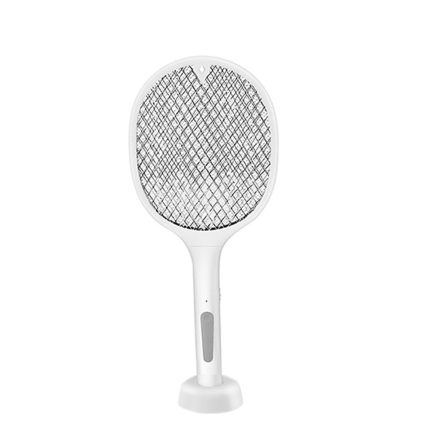 Mosquito Racket Electric Fly Swatter Powerful USB Rechargeable Grid 3-Layer Mesh Home Fly Killer Lamp (Random Color)